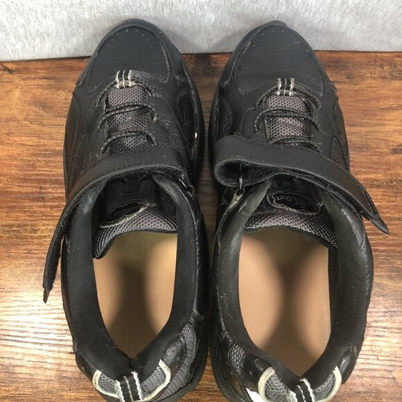 Dr. Comfort Winner Men Size‎ 12 Diabetic Hook Loop Black Leather Shoes Sneakers main image 7